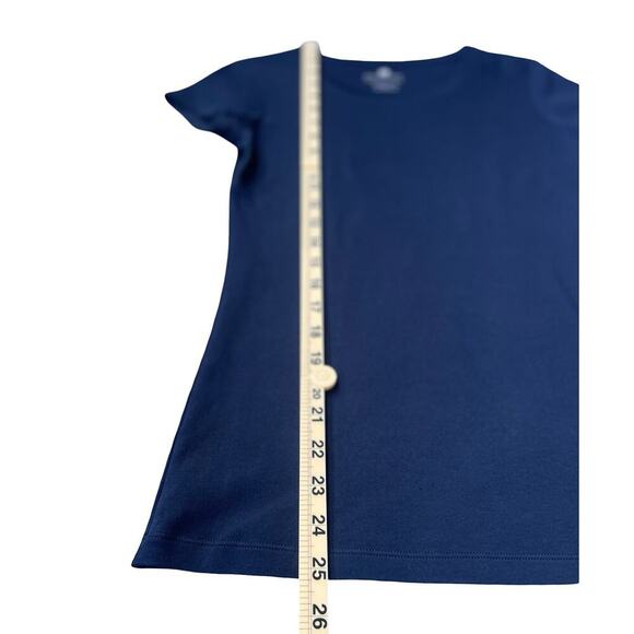 Banana Republic Black Fitted Scoop Neck Pima Cotton Tee Shirt – Medium - Picture 9 of 10